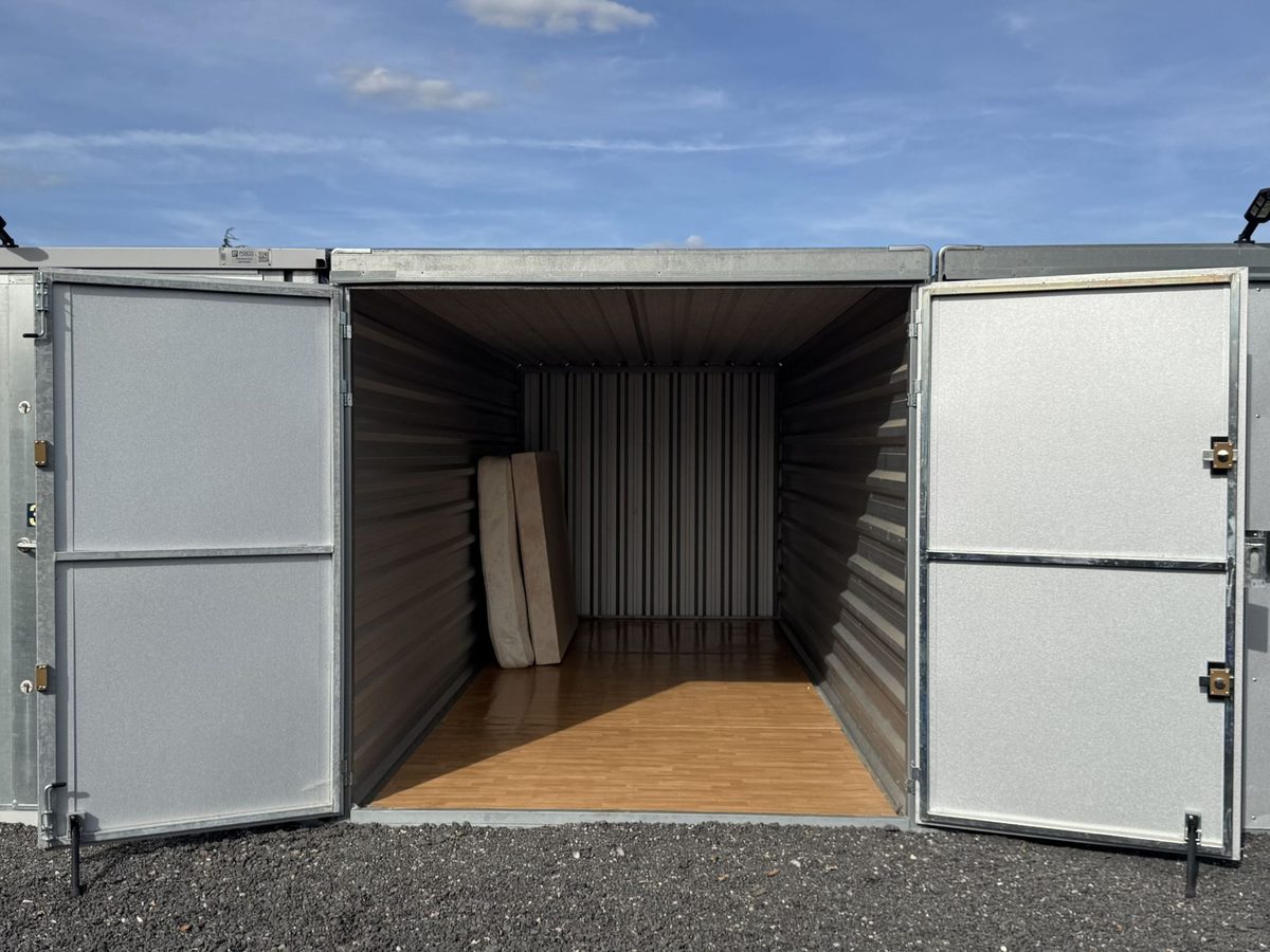 Container de stockage ouvert avec plancher, Argences